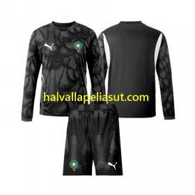 Jalkapallo Pelipaidat/Peliasut Marokko Maalivahti Lasten Kolmaspaita 2024 Pitkähihainen